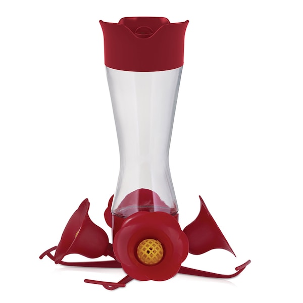 Perky-Pet Perky-Pet Hummingbird 8 oz Glass/Plastic Pinch-Waist Nectar Feeder 4 ports 203CPBN-2 - main